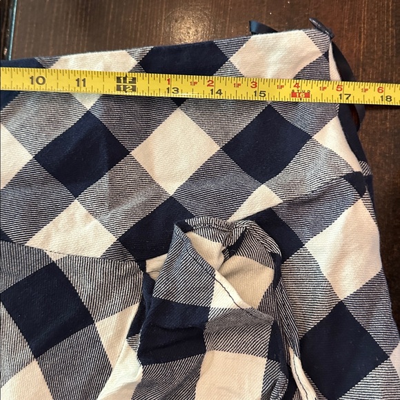 Lauren Ralph Lauren | buffalo plaid | asymmetrical | navy white | ruffle | skirt - Picture 14 of 16